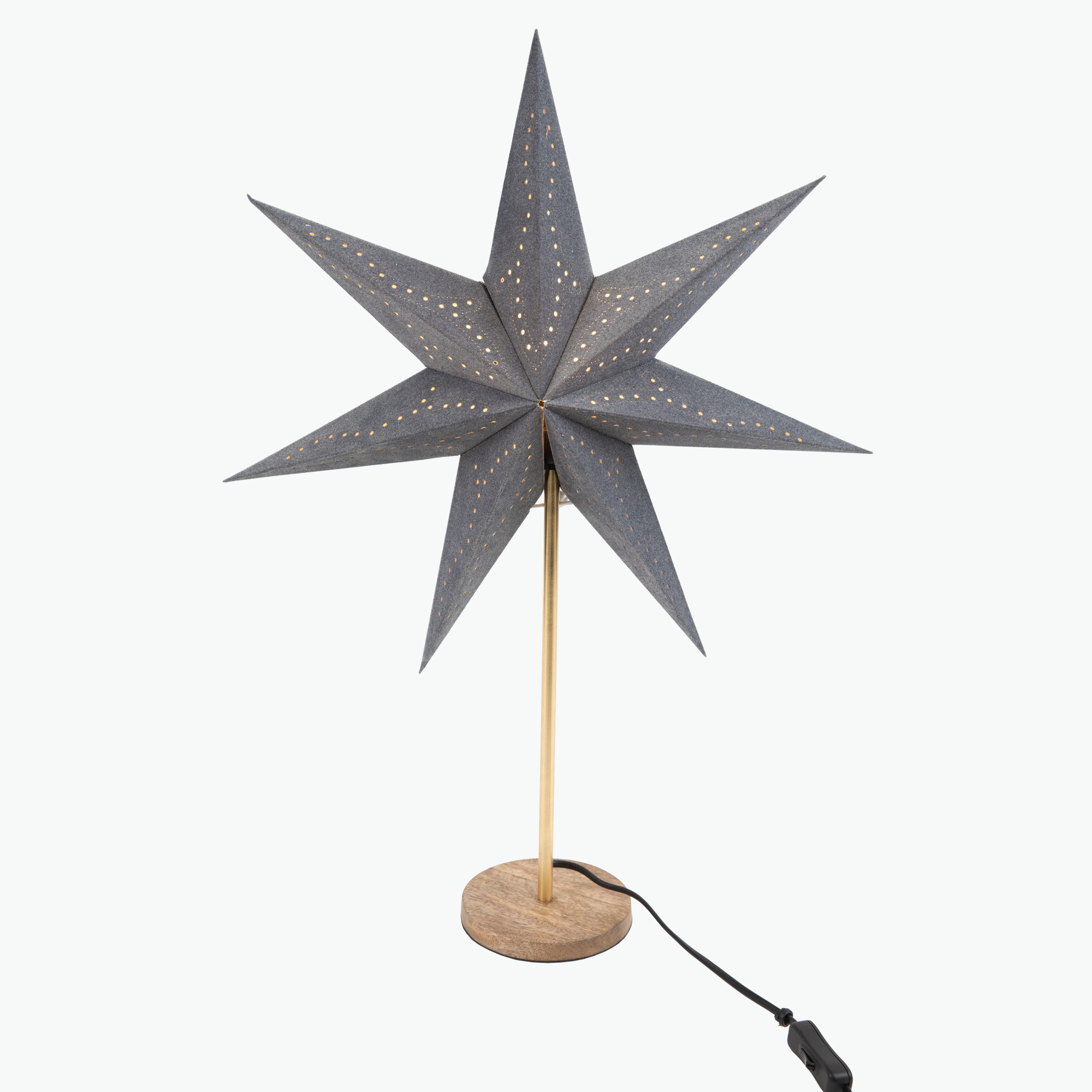 Stella Grey jalallinen tähti 45 cm